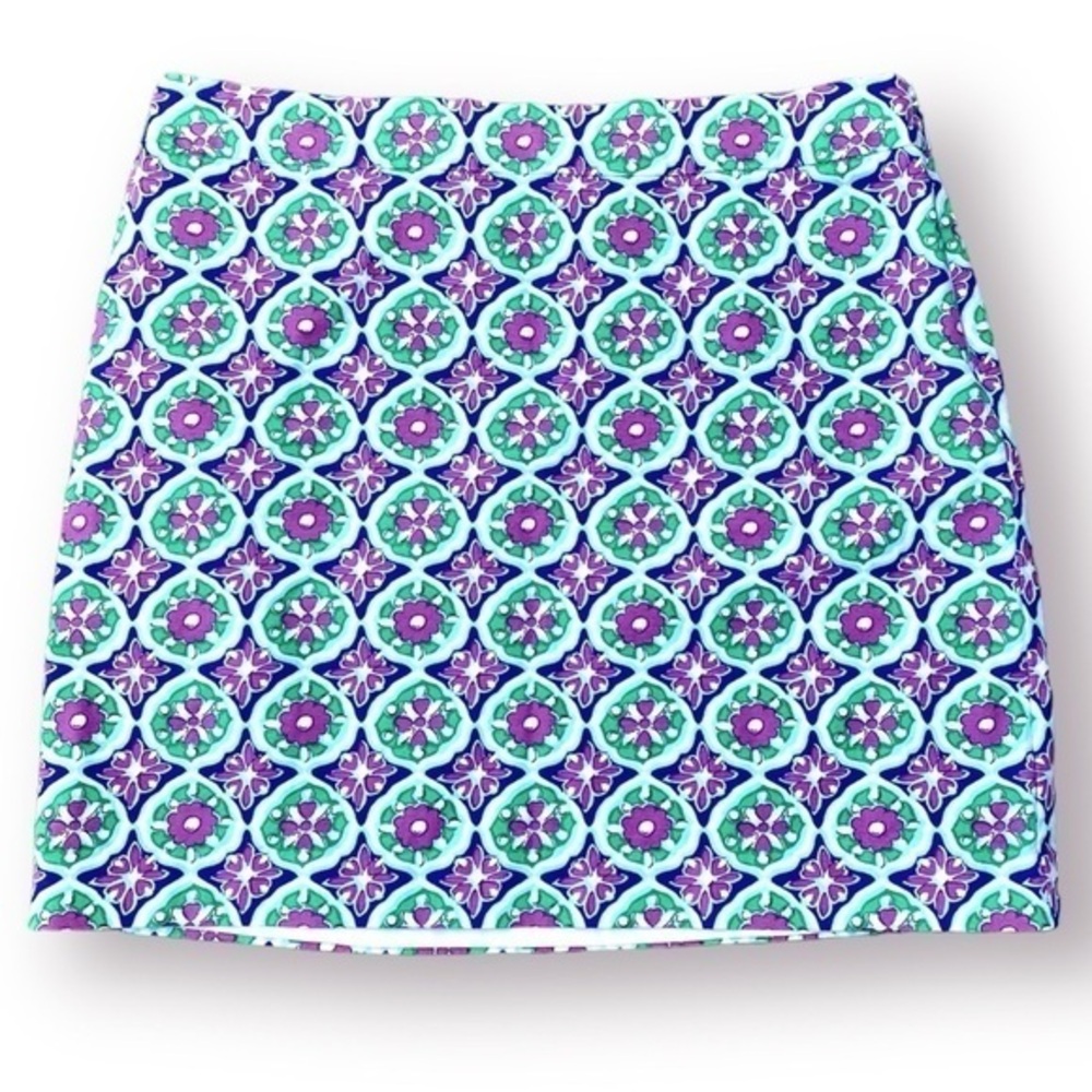 Talbots Abstract Floral Mini Skirt Size 16P